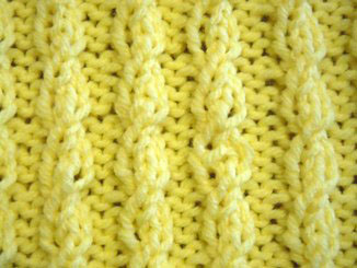 how to knit using the twisted cable rib stitch